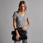 Sheer Slub Casual V Neck in Breeze | James Perse Los Angeles