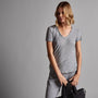 Sheer Slub Casual V Neck in Breeze | James Perse Los Angeles
