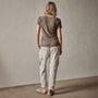 Sheer Slub Casual V Neck in Burro | James Perse Los Angeles