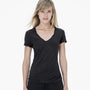 Sheer Slub Casual V Neck in Carbon Pigment | James Perse Los Angeles