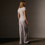 Sheer Slub Casual V Neck in Light Mist | James Perse Los Angeles