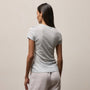 Sheer Slub Casual V Neck in Memory | James Perse Los Angeles
