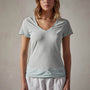 Sheer Slub Casual V Neck in Ocean Spray | James Perse Los Angeles 