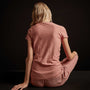 Sheer Slub Casual V Neck - Old Rose | James Perse Los Angeles