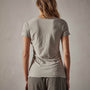Sheer Slub Casual V Neck in Silt | James Perse Los Angeles 