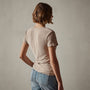 Sheer Slub Casual V Neck in Toast | James Perse Los Angeles