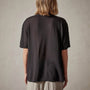 Crepe Jersey Overiszed Short Sleeve Crew in Black | James Perse Los Angeles 