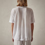 Crepe Jersey Overiszed Short Sleeve Crew in White | James Perse Los Angeles 