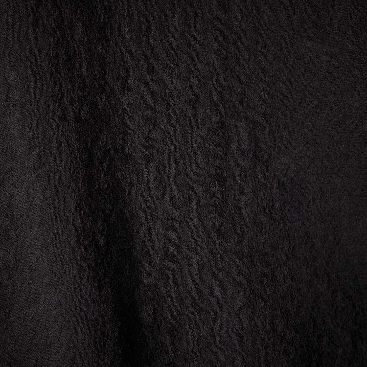 Crepe Jersey Oversized Long Sleeve Crew in Black | James Perse Los Angeles 