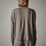 Crepe Jersey Oversized Long Sleeve Crew in River Rock | James Perse Los Angeles