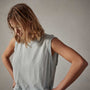 Crepe Jersey Muscle Crew in Ocean Spray Pigment | James Perse Los Angeles 