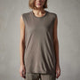 Crepe Jersey Muscle Crew in River Rock | James Perse Los Angeles