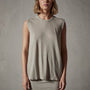 Crepe Jersey Muscle Crew in Silt | James Perse Los Angeles