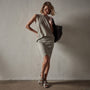Crepe Jersey Muscle Crew in Silt | James Perse Los Angeles