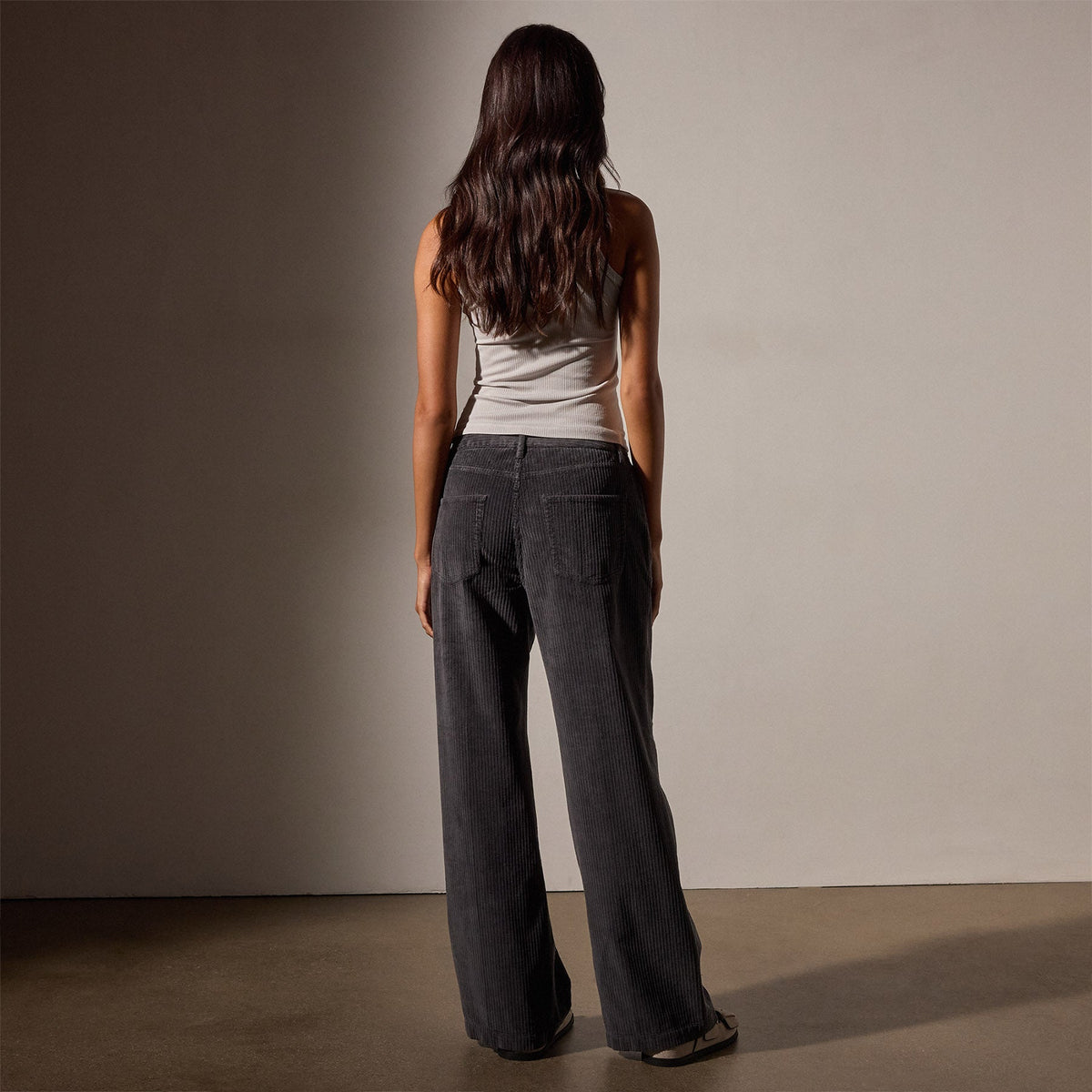 Uneven Corduroy Mixed Media Pant in Magma Pigment | James Perse Los Angeles