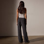 Uneven Corduroy Mixed Media Pant in Magma Pigment | James Perse Los Angeles