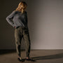Corduroy Mixed Media Pant in Army Green Pigment | James Perse Los Angeles