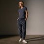 Corduroy Mixed Media Pant in Blue Noir Pigment | James Perse Los Angeles