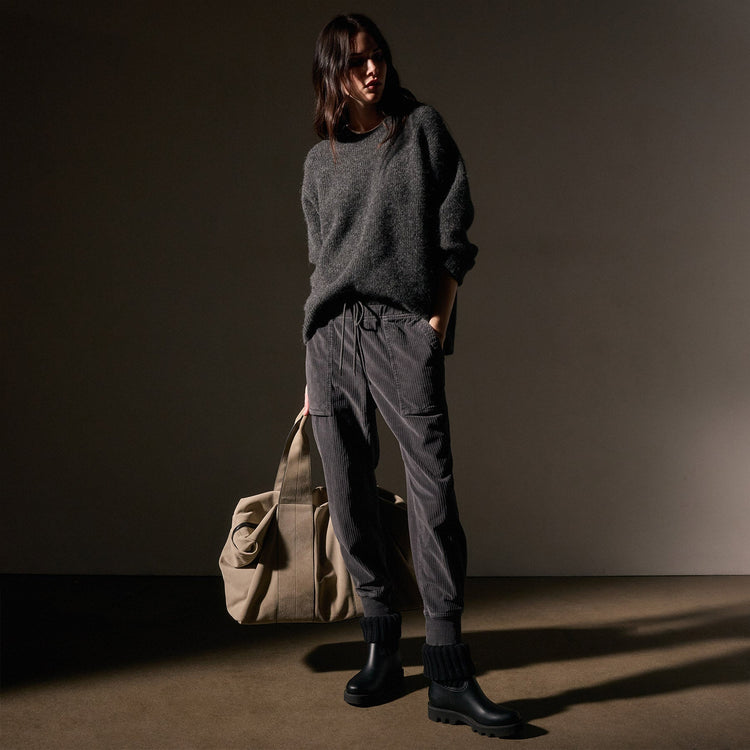 Corduroy Mixed Media Pant  in Magma Pigment | James Perse Los Angeles