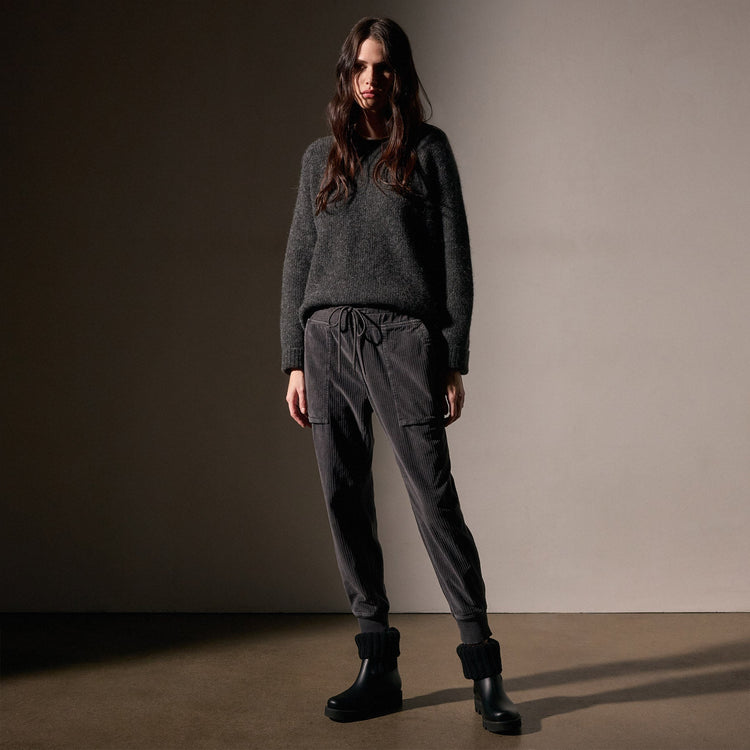 Corduroy Mixed Media Pant  in Magma Pigment | James Perse Los Angeles