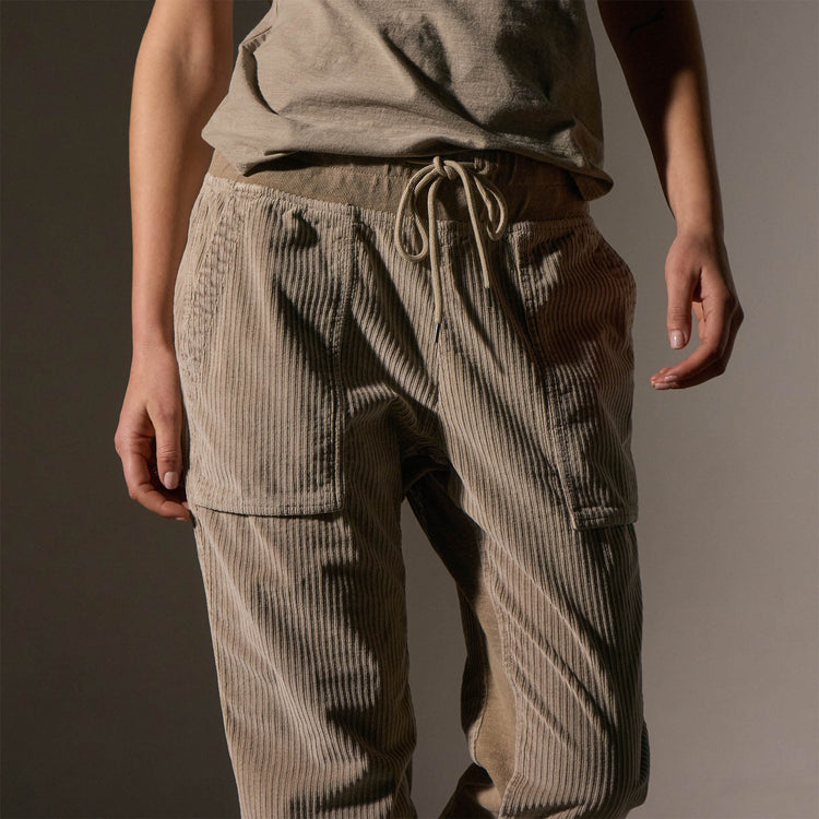 Corduroy Mixed Media Pant in Overcast Pigment | James Perse Los Angeles