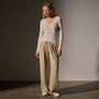 Deep V Tee in Ivory | James Perse Los Angeles