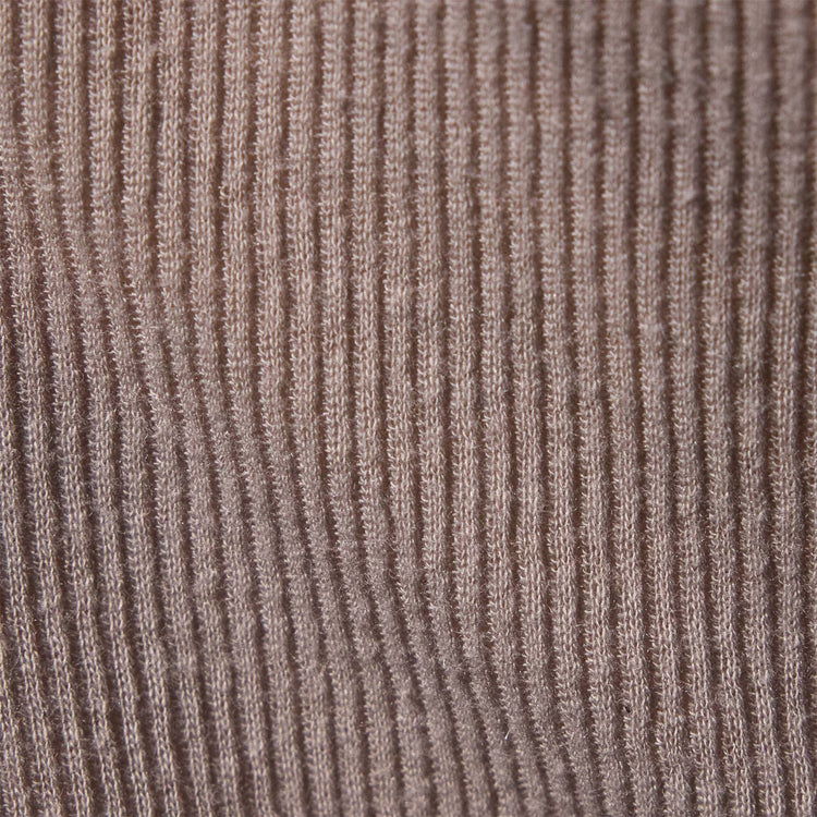 Cotton Cashmere Rib Open Polo  in Dapple | James Perse Los Angeles