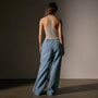 Cotton Cshmr Ribbed Rcr Bck Tank in Salt | James Perse Los Angeles