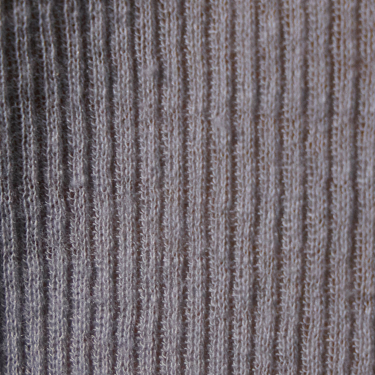 Cotton Cashmere Blend Ribbed Henley in Grey Sky | James Perse Los Angeles