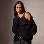 Cotton Cashmere Blend Ribbed Tank in Black | James Perse Los Angeles