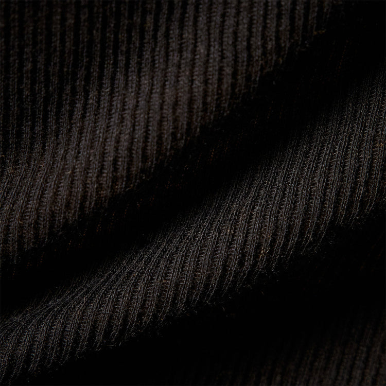 Cotton Cashmere Blend Ribbed Turtleneck in Black | James Perse Los Angeles