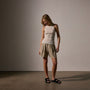Cotton Cashmere Rib Shell Top in Ivory | James Perse Los Angeles