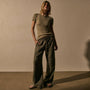 Cotton Cashmere Blend Ribbed Crew in Overcast | James Perse Los Angeles