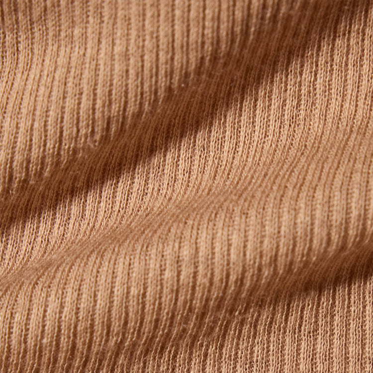 Cotton Cashmere Rib Short Sleeve Crew in Vicuna | James Perse Los Angeles