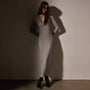 Cashmere Rib Deep V Neck  in Dapple | James Perse Los Angeles
