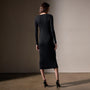 Cashmere Rib Deep V Neck in Black | James Perse Los Angeles