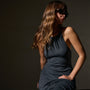 Cotton Cshmr Rbd Rcr Bck Tnk Dress in Asphalt | James Perse Los Angeles