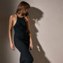 Cotton Cshmr Rbd Rcr Bck Tnk Dress in Black | James Perse Los Angeles