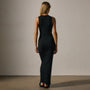 Cotton Cashmere Ribbed Tank Dress in Black | James Perse Los Angeles