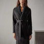 Sherpa Trim Shawl Jacket in Black | James Perse Los Angeles