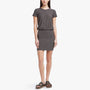 Stretch Jersey Blouson T Shirt Dress In Charcoal | James Perse Los Angeles