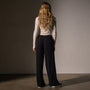 Pleated Wool Blend Pant in Black | James Perse Los Angeles