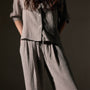 Relaxed Wool Pant  in Silver Wheat | James Perse Los Angeles