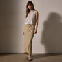 High Low Wool Blend Skirt in Biscuit | James Perse Los Angeles