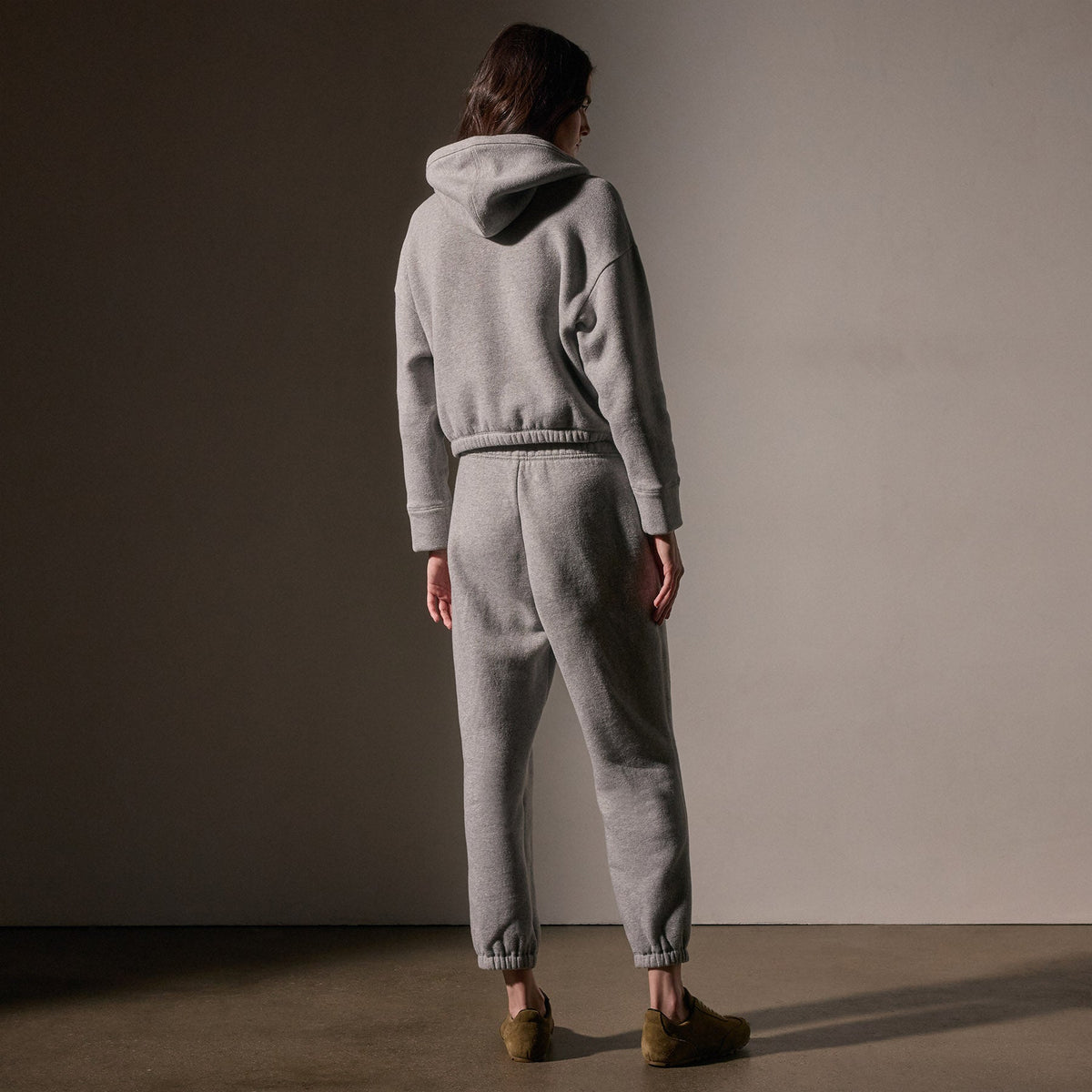 Cozy Oversized Sweat Pant  in Heather Grey | James Perse Los Angeles