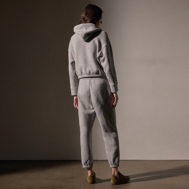 Cozy Oversized Sweat Pant  in Heather Grey | James Perse Los Angeles