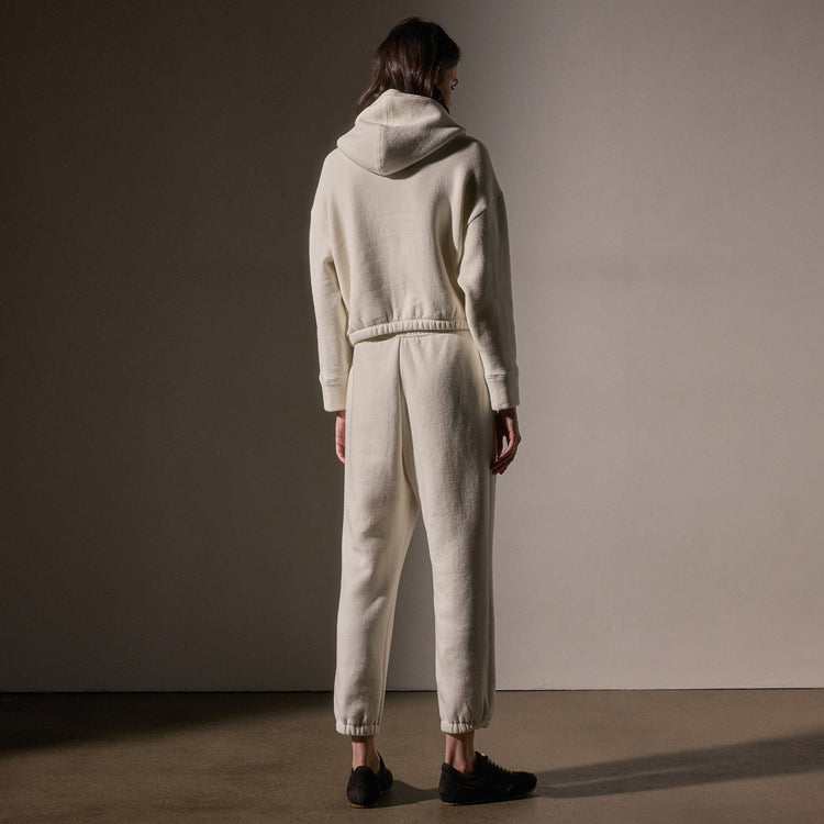 Cozy Oversized Sweat Pant  in Ivory | James Perse Los Angeles