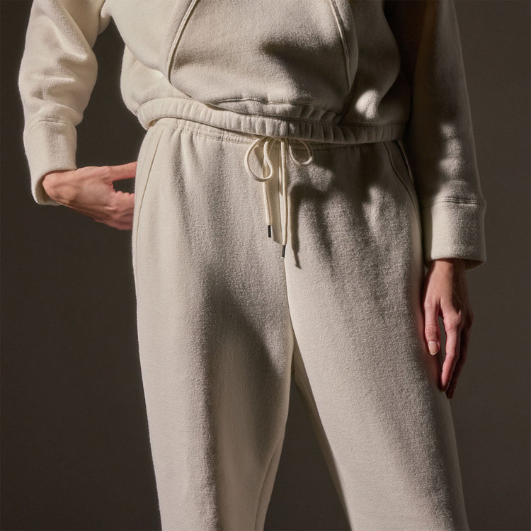 Cozy Oversized Sweat Pant  in Ivory | James Perse Los Angeles