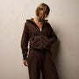 Cozy Fleece Zip Hoodie in Porcupine | James Perse Los Angeles
