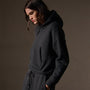 Oversized Hooded Sweat Top  in Black | James Perse Los Angeles